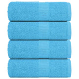 Vidaxl washandjes 4 stuks frogn turquoise 30x30 cm 100% katoen