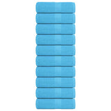 Vidaxl washandjes 10 stuks frogn turquoise 30x30 cm 100% katoen