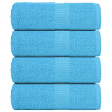 Vidaxl gastendoekjes 4 st 30x50 cm 360 g m² 100% katoen turquoise