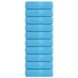 Vidaxl gastendoekjes 10 st 30x50 cm 360 g m² 100% katoen turquoise