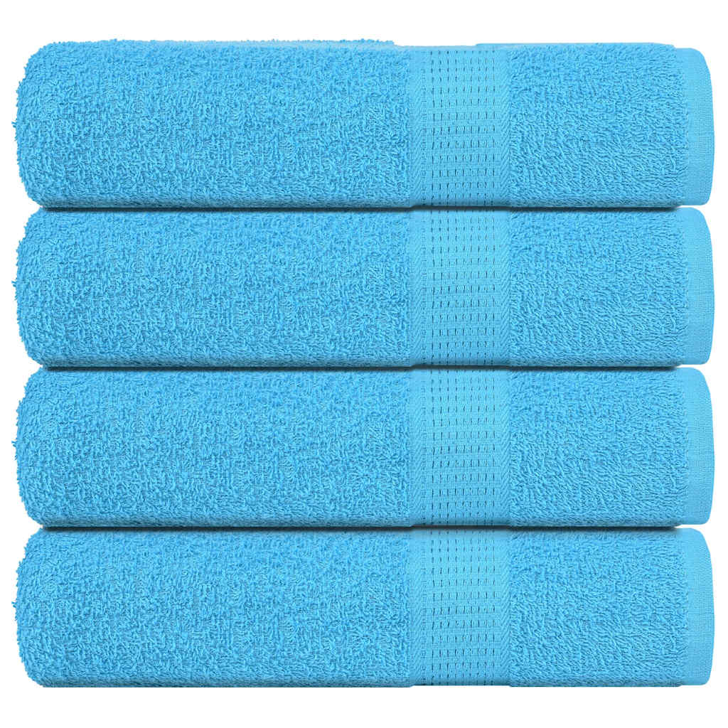 Vidaxl handdoeken 4 st 50x100 cm 360 g m² 100% katoen turquoise