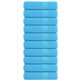 Vidaxl douchehanddoeken 10 st 70x140 cm 360 g m² 100% katoen turquoise