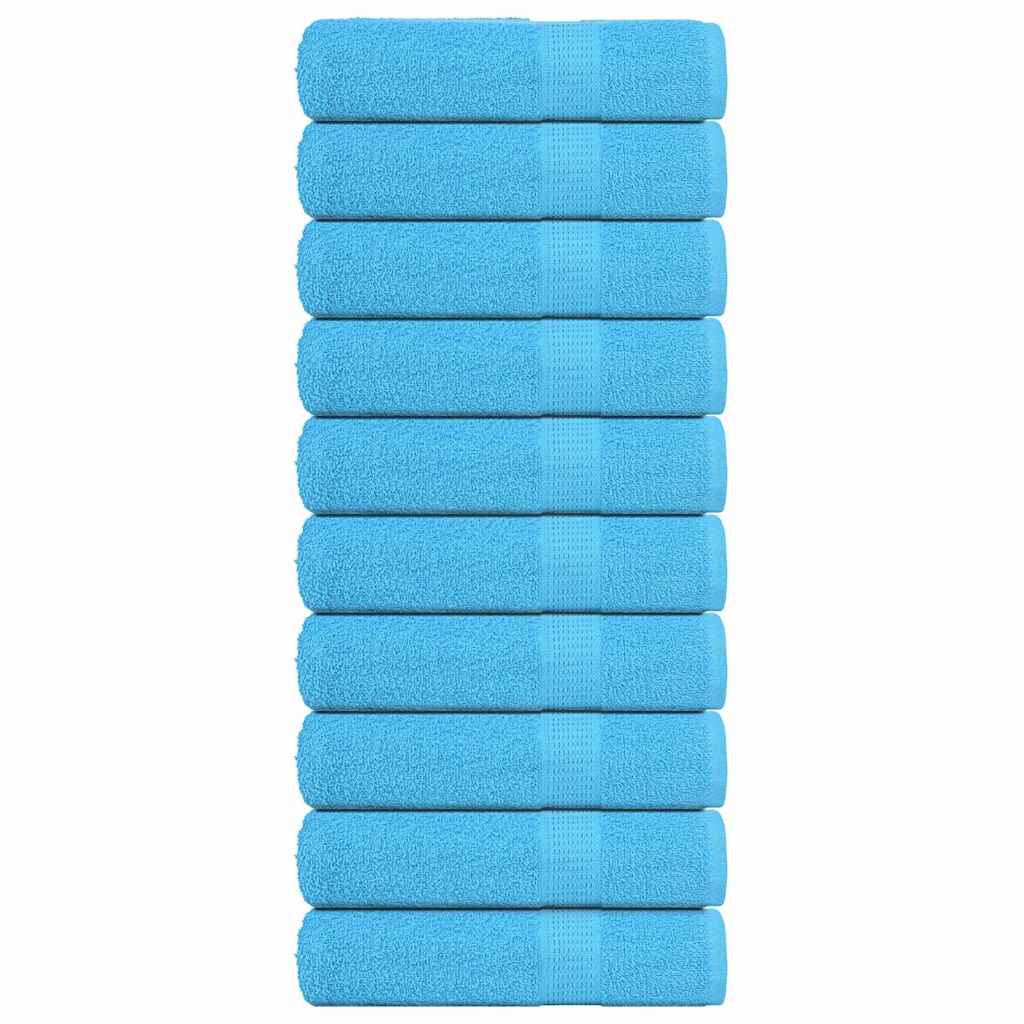 Vidaxl badhanddoeken 10 st 100x150 cm 360 g m² 100% katoen turquoise