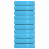 Vidaxl badhanddoeken 10 st 100x150 cm 360 g m² 100% katoen turquoise