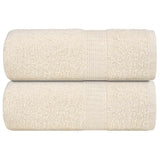 Vidaxl washandjes 2 stuks frogn crème 30x30 cm 100% katoen