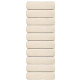 Vidaxl washandjes 10 stuks frogn crème 30x30 cm 100% katoen