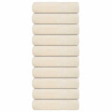 Vidaxl badhanddoeken 10 st 100x150cm 360 g m² 100% katoen crèmekleurig