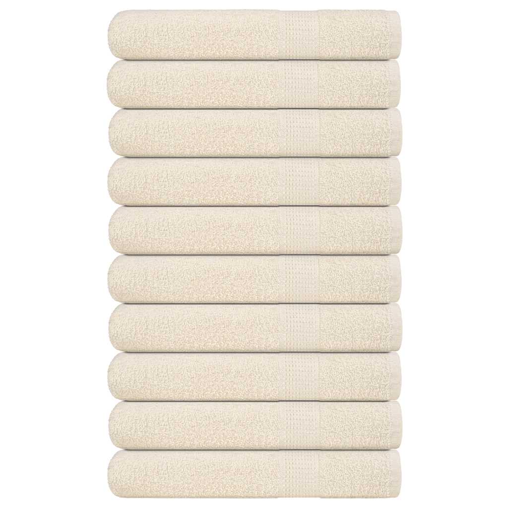 Vidaxl saunahanddoeken 10 st 80x200 cm 360 g m² 100% katoen crème