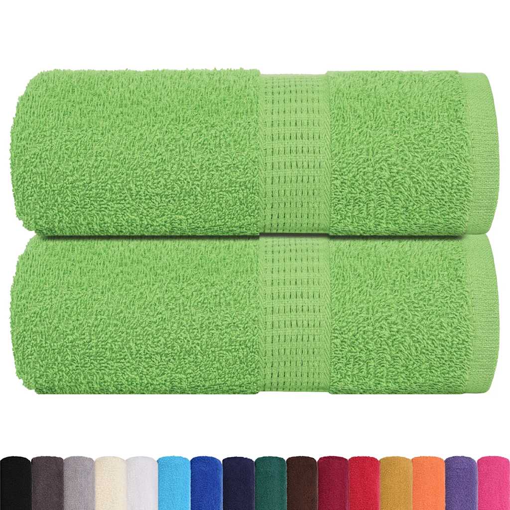 Vidaxl washandjes 2 stuks frogn appelgroen 30x30 cm 100% katoen