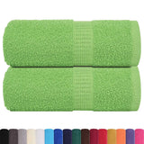 Vidaxl washandjes 2 stuks frogn appelgroen 30x30 cm 100% katoen