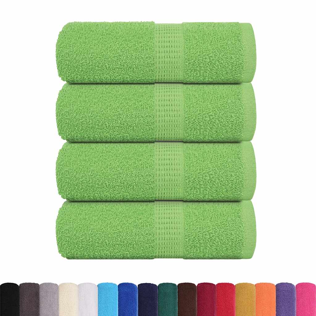 Vidaxl washandjes 4 stuks frogn appelgroen 30x30 cm 100% katoen