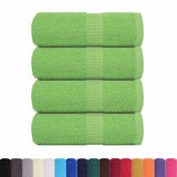 Vidaxl washandjes 4 stuks frogn appelgroen 30x30 cm 100% katoen