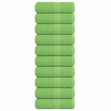 Vidaxl washandjes 10 stuks frogn appelgroen 30x30 cm 100% katoen