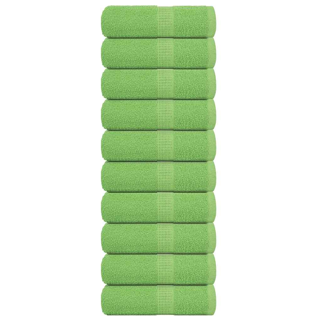 Vidaxl gastendoekjes 10 st 360 g m² 360 g m² 100% katoen appelgroen