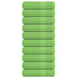 Vidaxl badhanddoeken 10 st 100x150 cm 360 g m² 100% katoen appelgroen