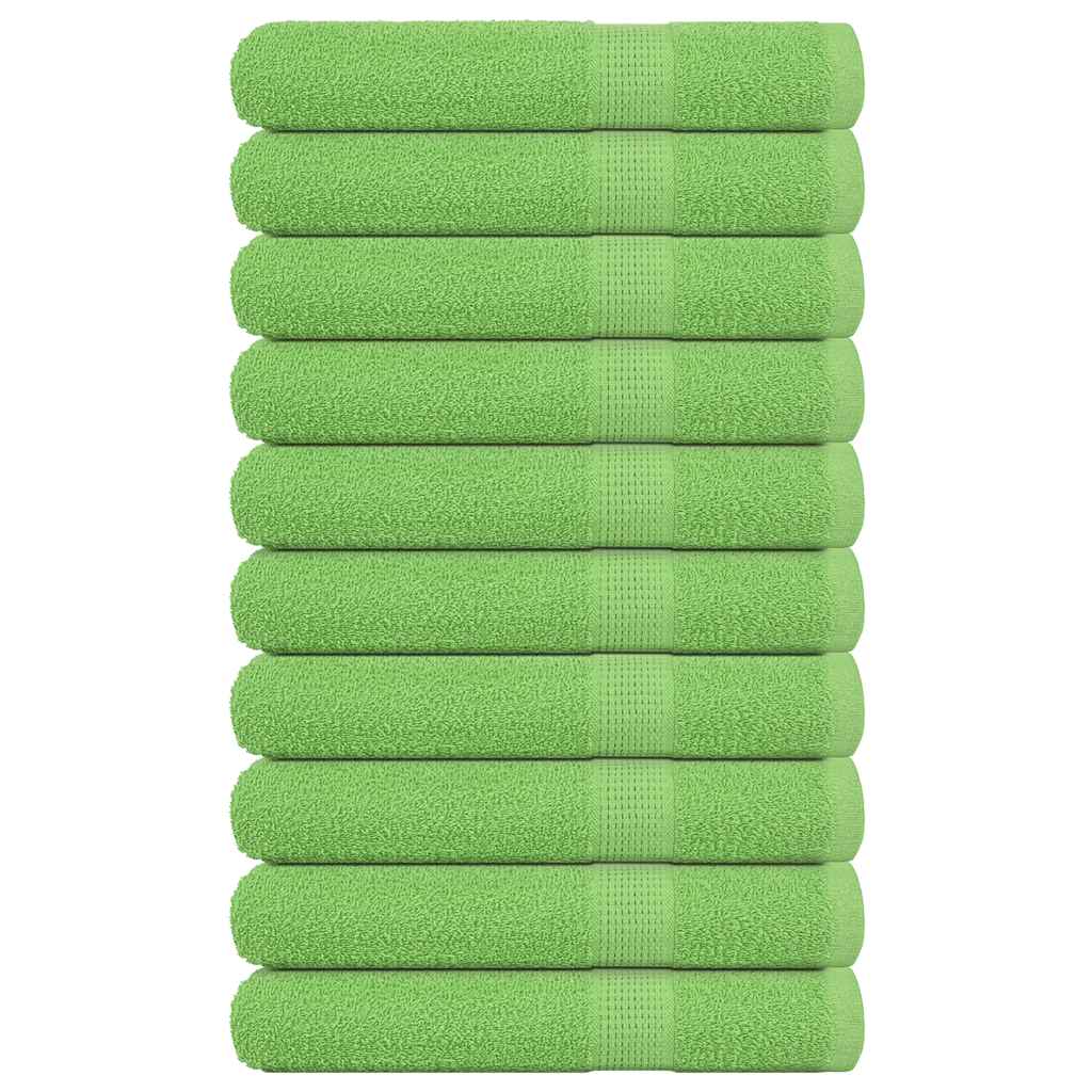 Vidaxl saunahanddoeken 10 st 80x200 cm 360 g m² 100% katoen appelgroen