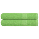 Vidaxl handdoeken 2 st 100x200 cm 360 g m² 100% katoen appelgroen