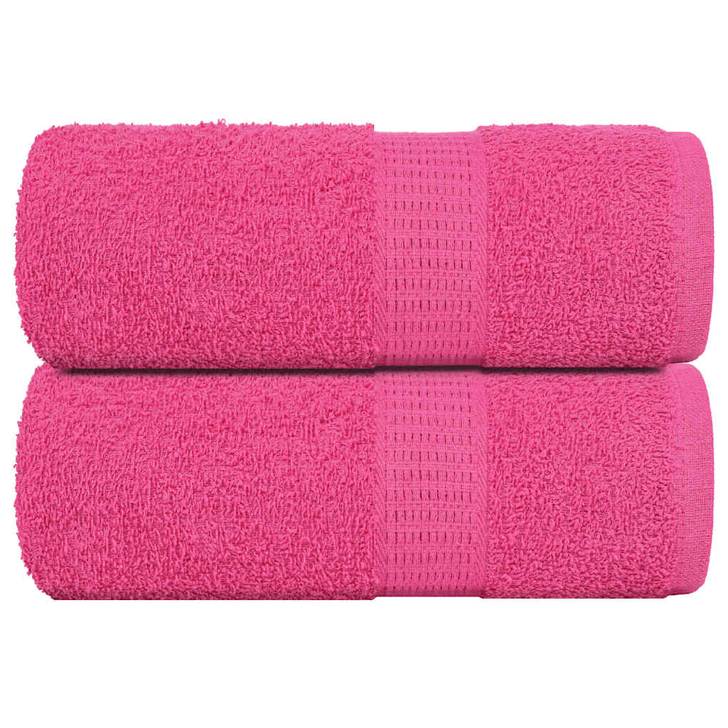 Vidaxl washandjes 2 stuks frogn roze 30x30 cm 100% katoen