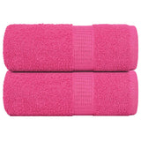 Vidaxl washandjes 2 stuks frogn roze 30x30 cm 100% katoen