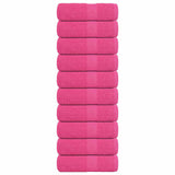Vidaxl washandjes 10 stuks frogn roze 30x30 cm 100% katoen