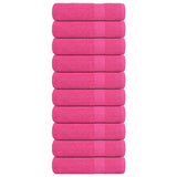 Vidaxl douchehanddoeken 10 st 70x140 cm 360 g m² 100% katoen roze