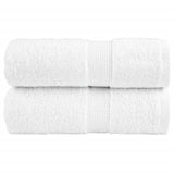 Vidaxl premium washandjes solund 2 stuks wit 30x30 cm 600 g m²