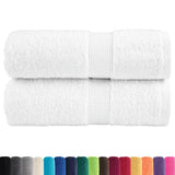 Vidaxl premium washandjes solund 2 stuks wit 30x30 cm 600 g m²