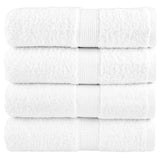 Vidaxl premium washandjes solund 4 stuks wit 30x30 cm 600 g m²