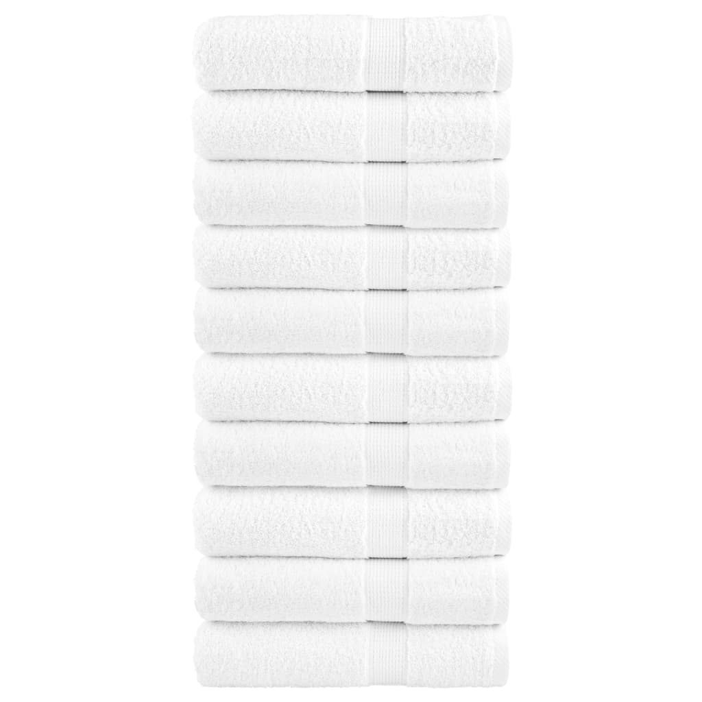 Vidaxl handdoeken solund 10 st 600 g m² 50x100 cm wit