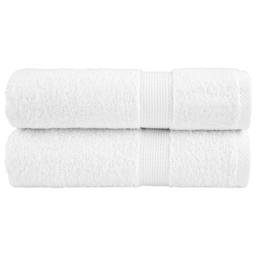 Vidaxl badhanddoeken solund 2 st 600 g m² 70x140 cm wit