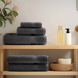 Vidaxl premium washandjes solund 2 stuks antraciet 30x30 cm 600 g m²