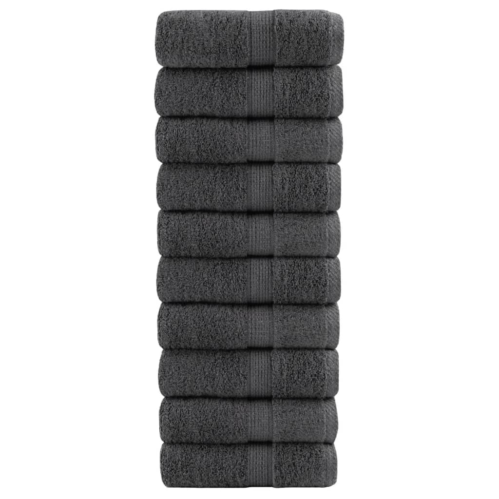 Vidaxl gastendoekjes solund 10 st 600 g m² 30x50 cm antraciet