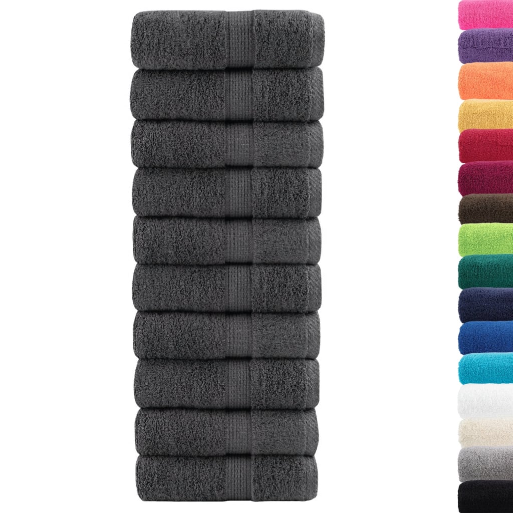 Vidaxl gastendoekjes solund 10 st 600 g m² 30x50 cm antraciet