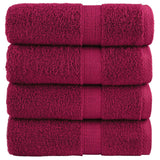 Vidaxl gastendoekjes solund 4 st 600 g m² 30x50 cm bordeauxrood