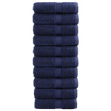 Vidaxl premium washandjes solund 10 stuks marineblauw 30x30 cm 600 g m²