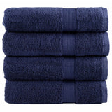 Vidaxl badhanddoeken solund 4 st 600 g m² 70x140 cm marineblauw