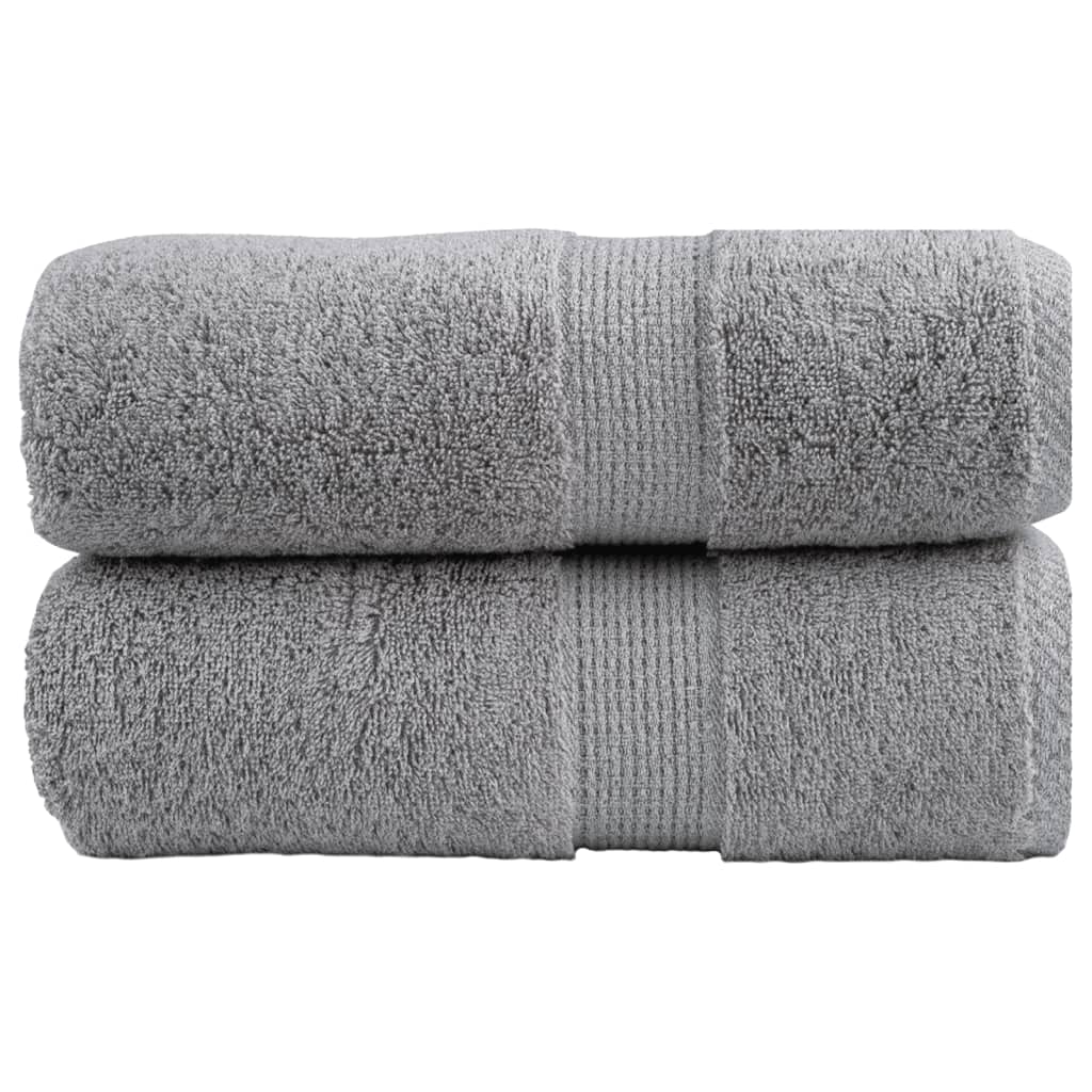 VidaXL Gastendoekjes SOLUND 2 st 600 g m² 30x50 cm grijs