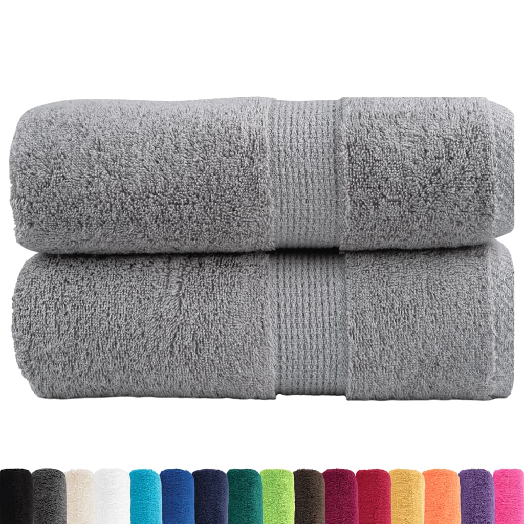 VidaXL Gastendoekjes SOLUND 2 st 600 g m² 30x50 cm grijs