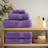 Vidaxl premium washandjes solund 2 st paars 30x30 cm 600 g m2