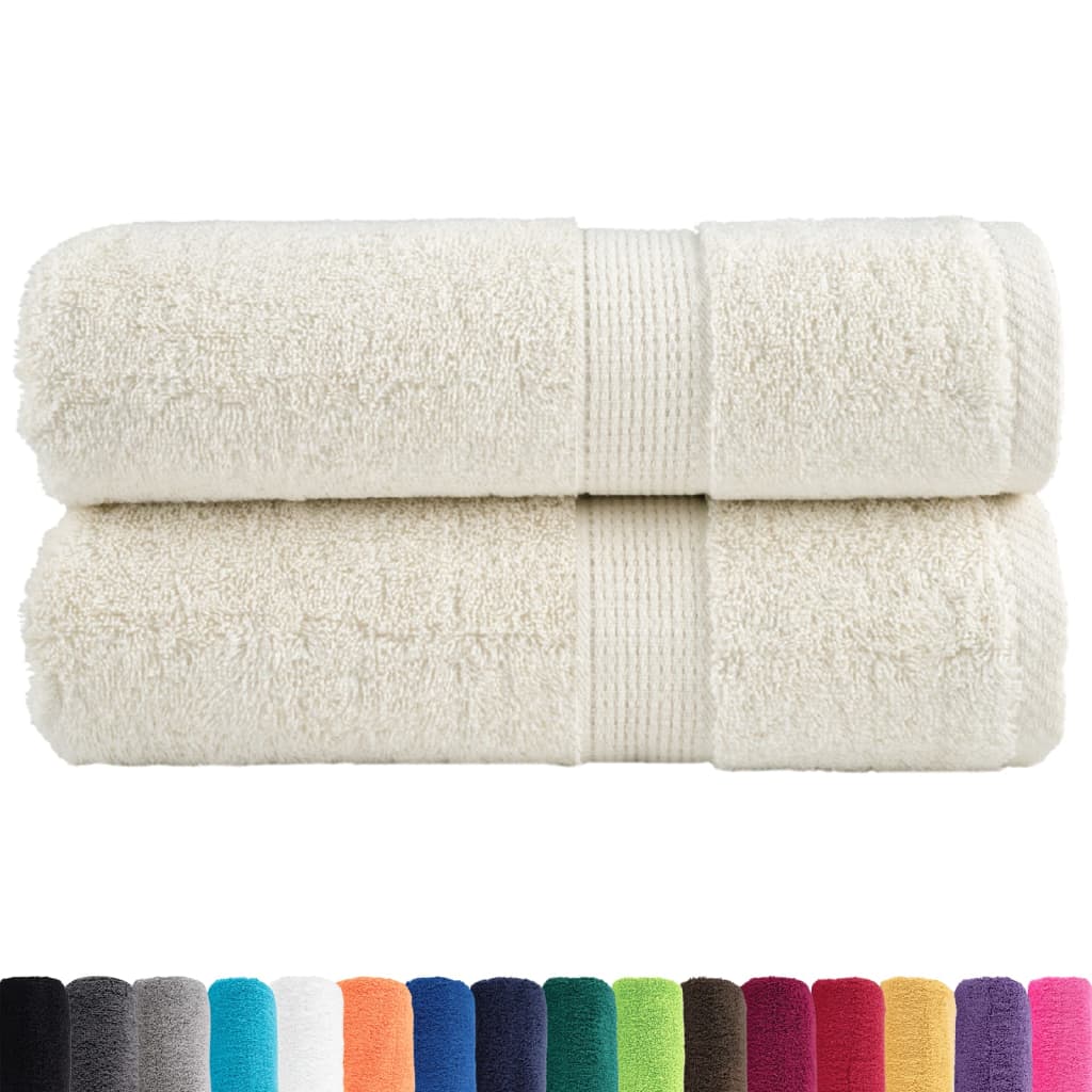 Vidaxl gastendoekjes solund 2 st 600 g m² 30x50 cm crèmekleurig