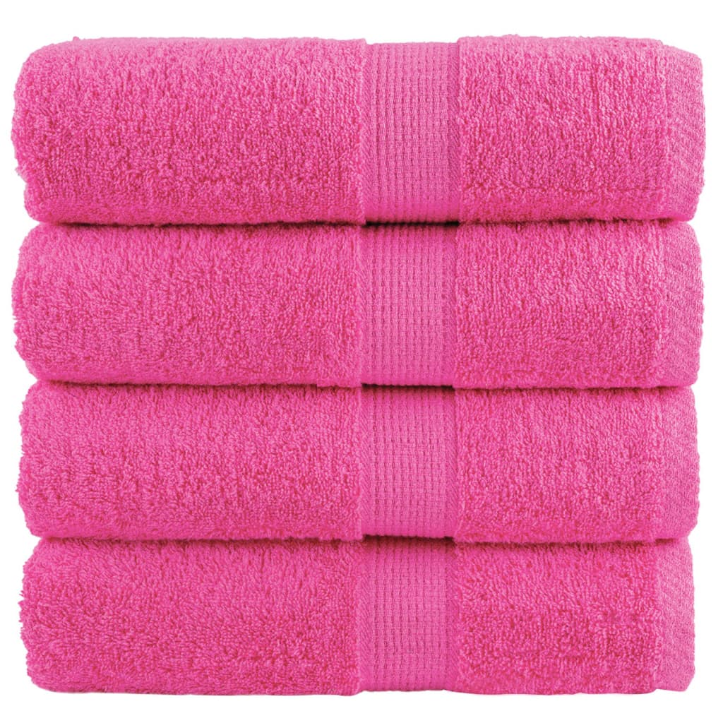Vidaxl gastendoekjes solund 4 st 600 g m² 30x50 cm roze
