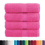 Vidaxl gastendoekjes solund 4 st 600 g m² 30x50 cm roze