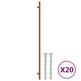 VidaXL Handvatten 20 st 480 mm roestvrij staal bronskleurig