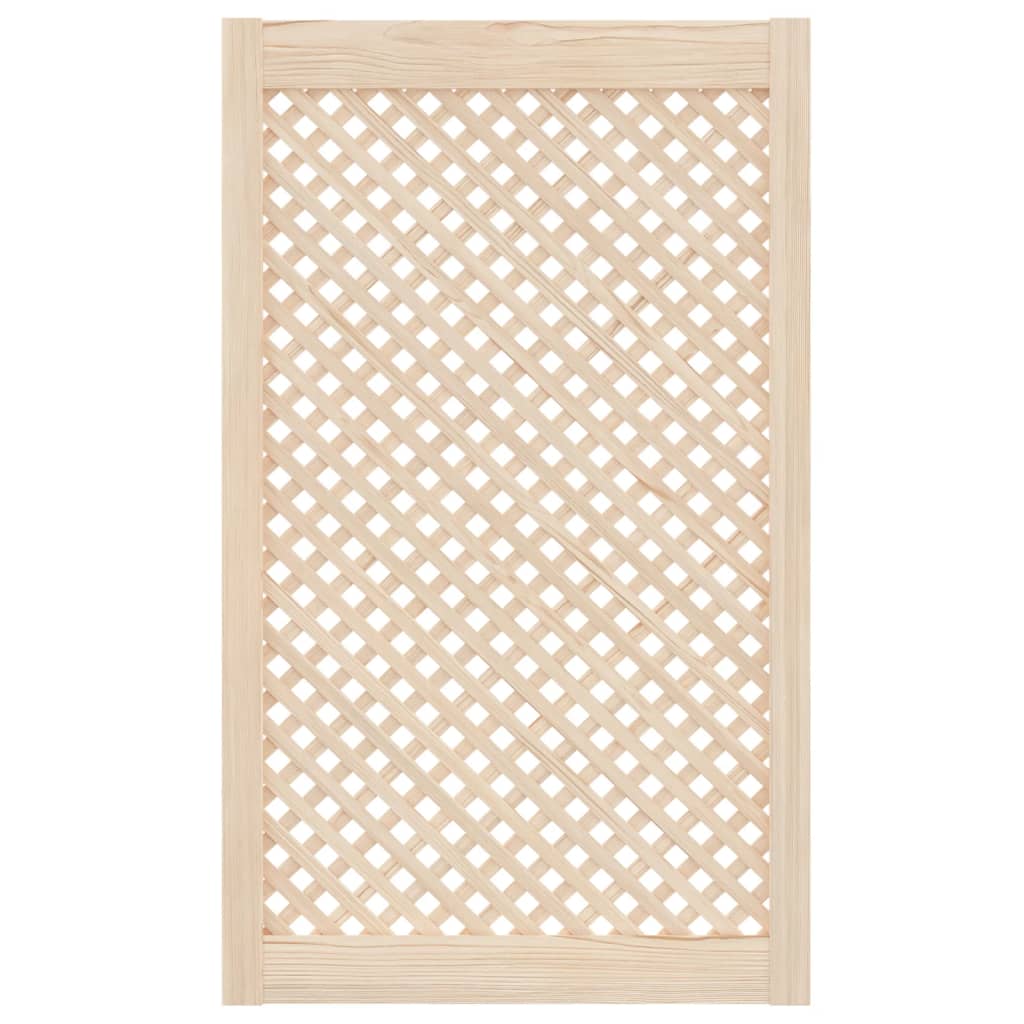 Vidaxl kastdeuren met latwerk 2 st 59,5x99 cm massief grenenhout
