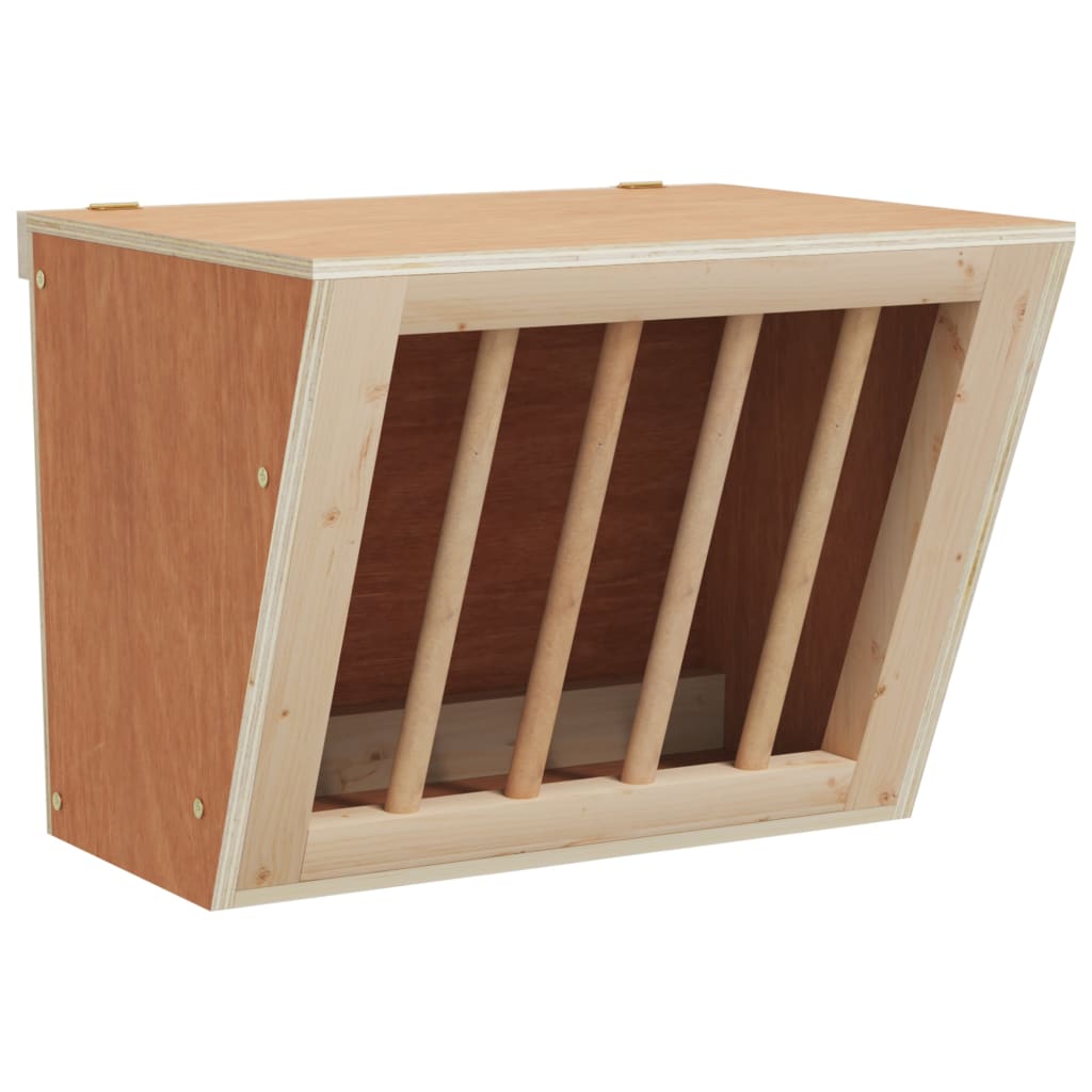 Vidaxl hooiruif voor konijnen 25x18,5x20,5 cm massief vurenhout