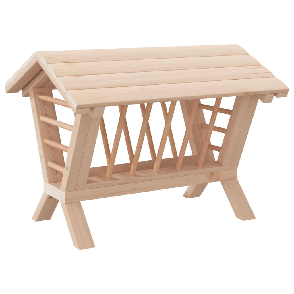 Vidaxl hooiruif voor konijnen 44x33x33 cm massief vurenhout