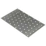 Vidaxl plaat geperforeerd 20 st 2 mm 200x120 mm gegalvaniseerd staal
