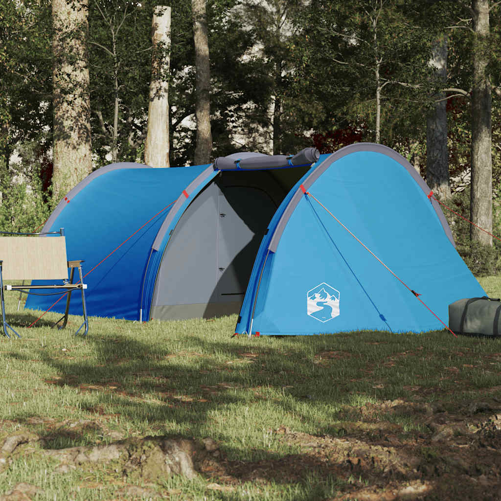 Vidaxl tunneltent 4-persoons waterdicht blauw