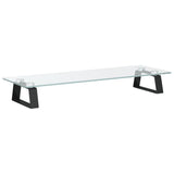 Vidaxl monitorstandaard 60x20x8 cm gehard glas en metaal zwart