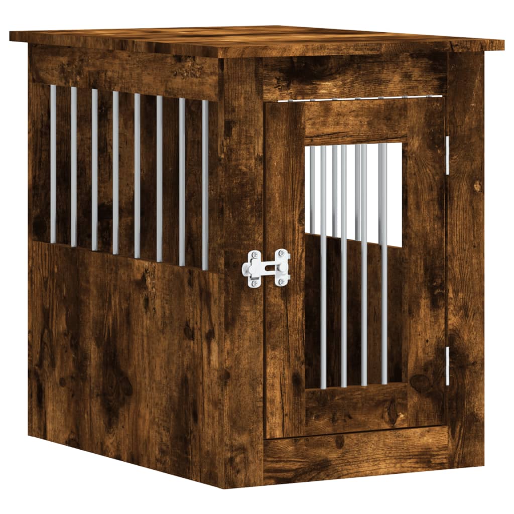 Vidaxl hondenbank 45x62x59 cm bewerkt hout gerookt eikenkleurig